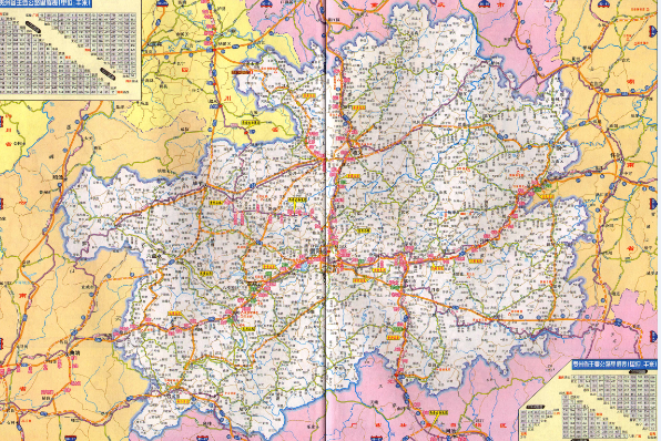 最新貴州高速公路地圖